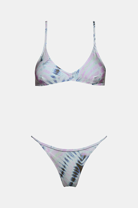 Pink Patterned Women's Bikini