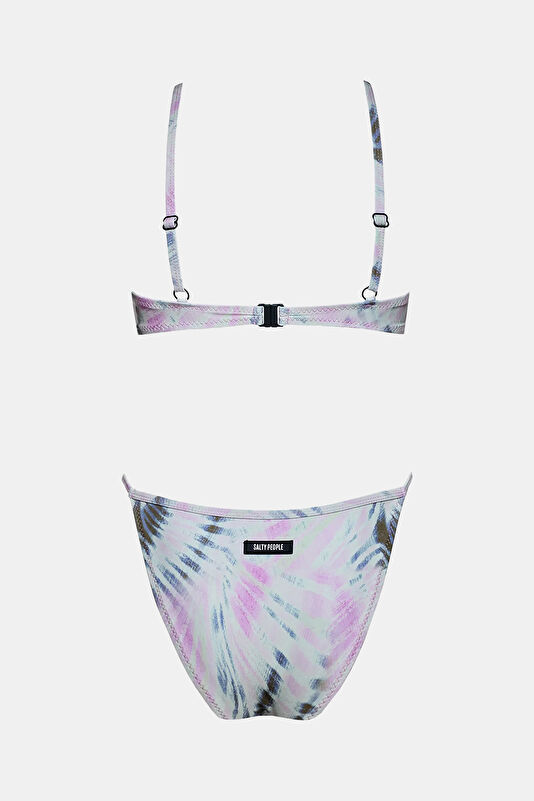 Pembe Desenli Kadın Bikini 2