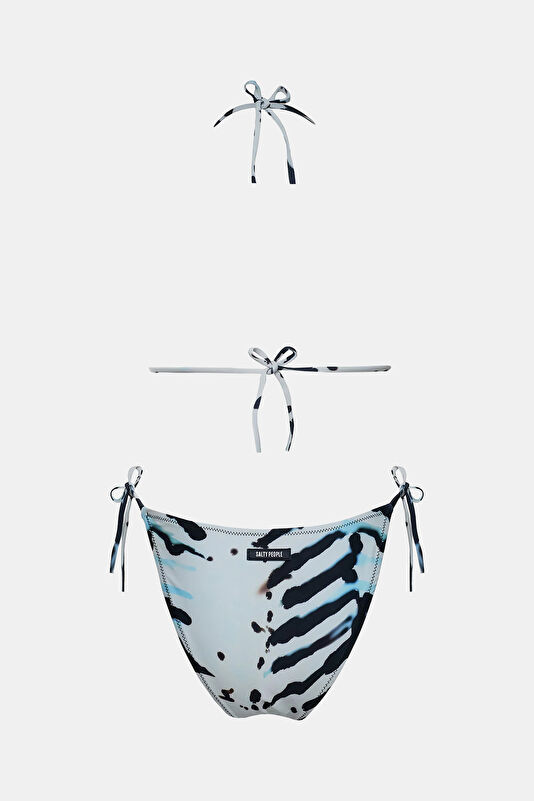 Black Patterned Women's Bikini 2