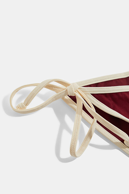 Bordo Kadın Bikini Altı 3