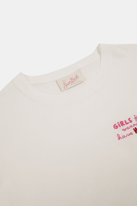 Beyaz Kadın T-Shirt 3