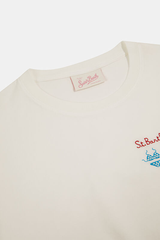 Beyaz Kadın T-Shirt 3