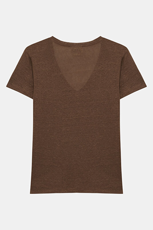 Kahve Kadın T-Shirt 2