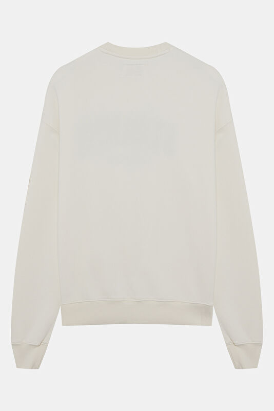 Krem Kadın Sweatshirt 2