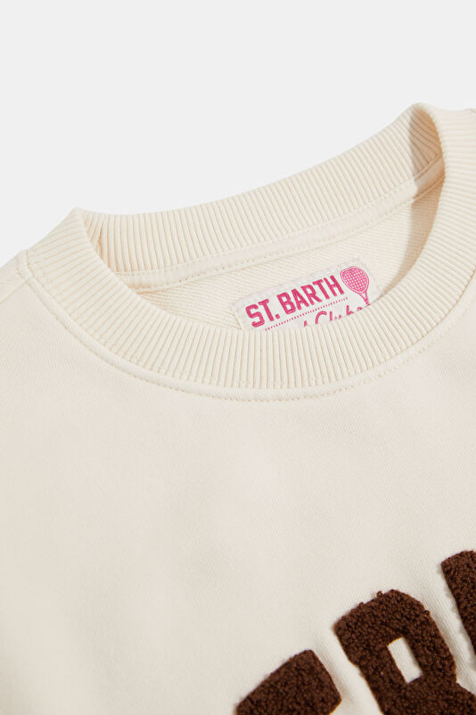 Krem Kadın Sweatshirt 3