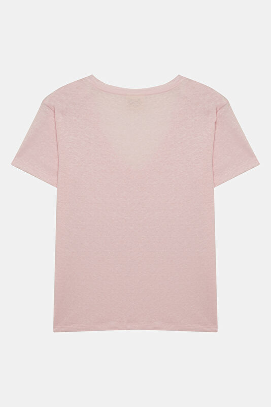 Pembe Kadın T-Shirt 2