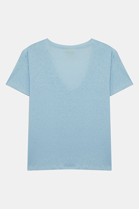 Açık Mavi Kadın T-Shirt 2