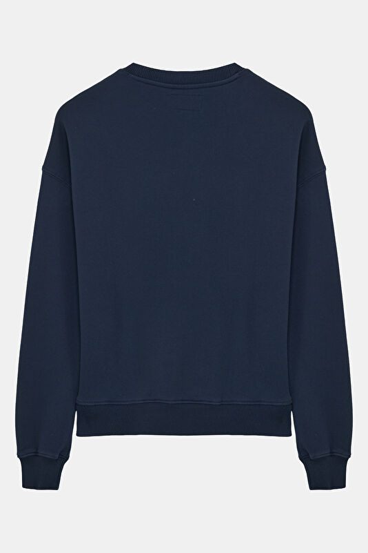 Lacivert Kadın Sweatshirt 2