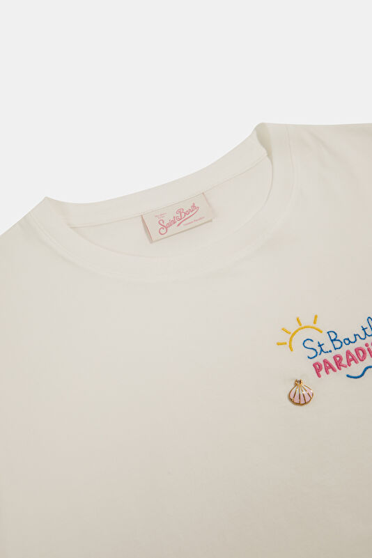 Beyaz Kadın T-Shirt 3