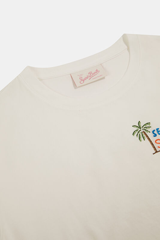 Beyaz Kadın T-Shirt 3