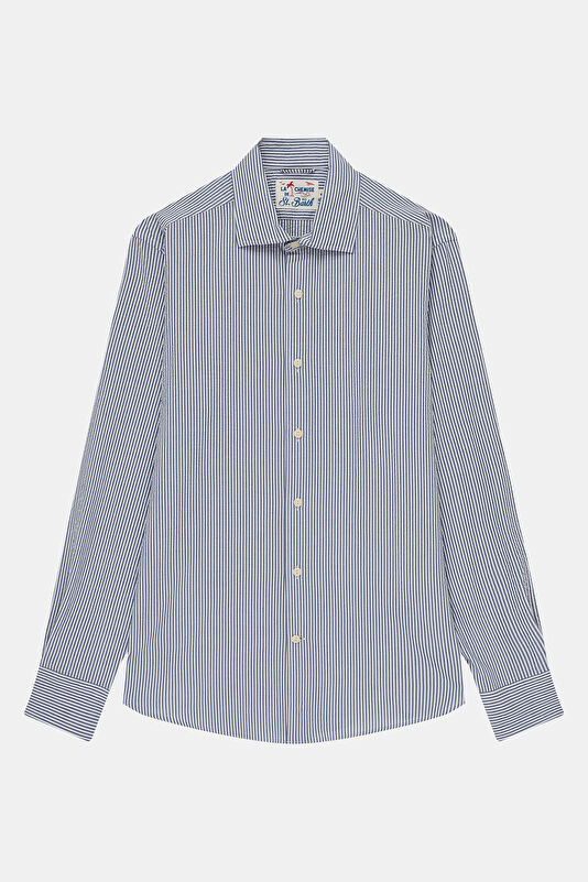 Men's Relaxed Fit Blue Shirt