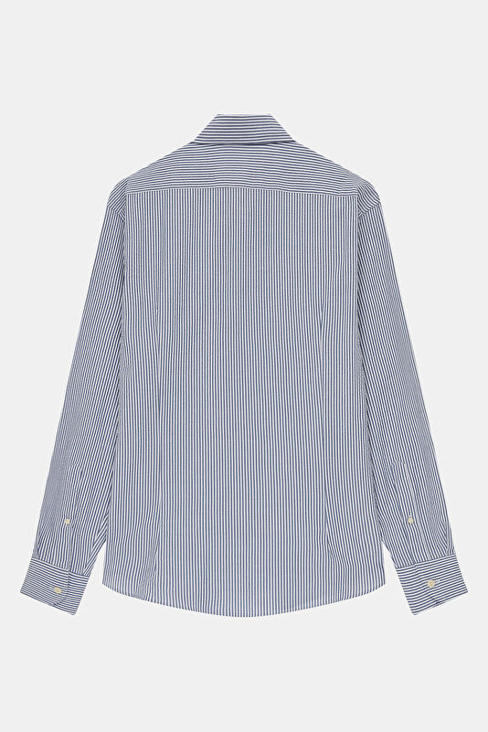 Men's Relaxed Fit Blue Shirt 2