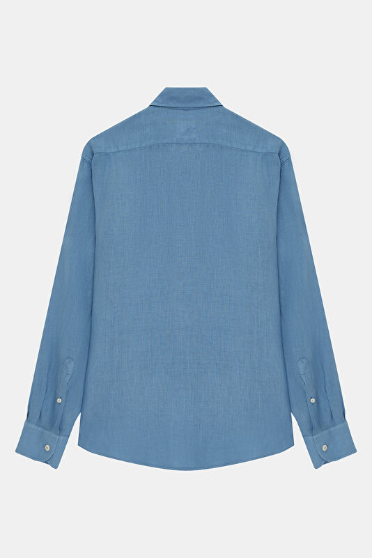 Men's Relaxed Fit Blue Shirt 2