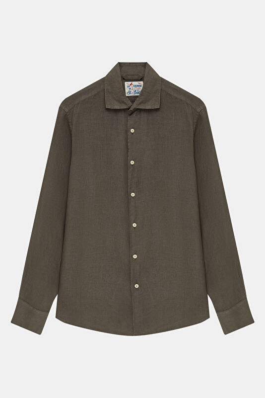 Men's Relaxed Fit Khaki Shirt