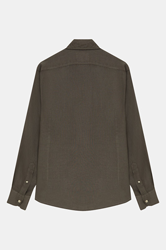 Men's Relaxed Fit Khaki Shirt 2