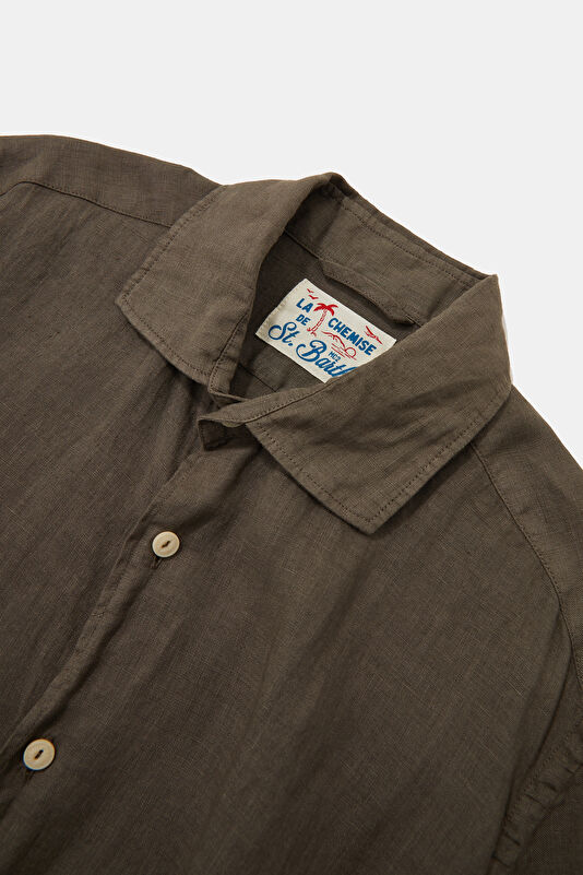 Men's Relaxed Fit Khaki Shirt 3