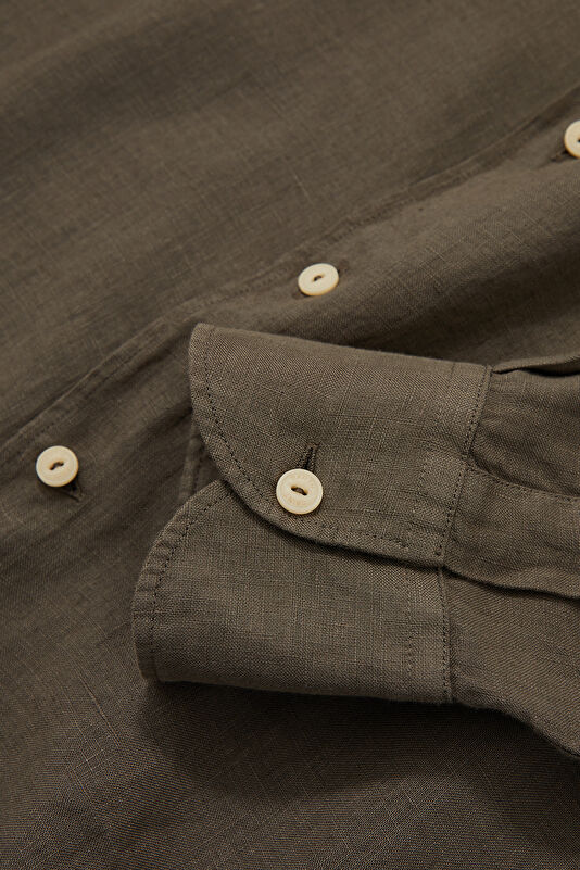 Men's Relaxed Fit Khaki Shirt 4