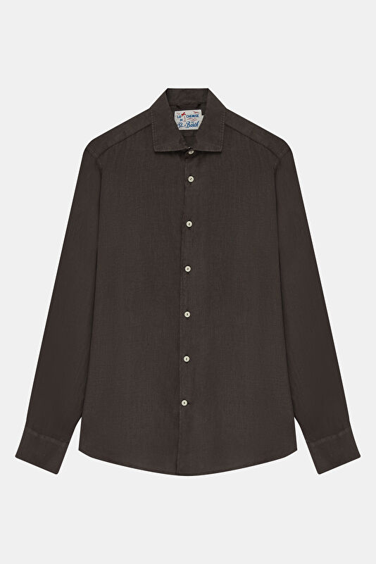 Men's Relaxed Fit Brown Shirt