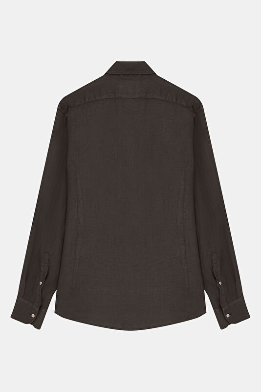 Men's Relaxed Fit Brown Shirt 2