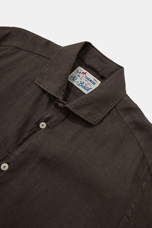 Men's Relaxed Fit Brown Shirt 3