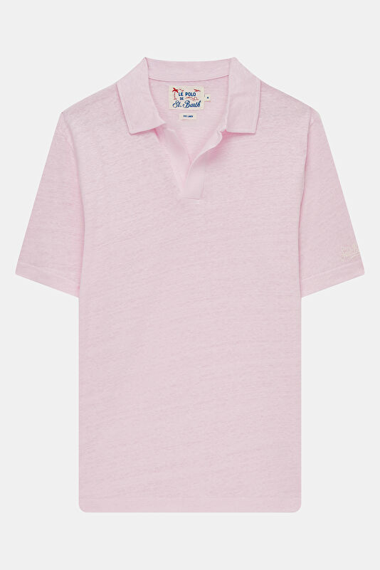 Men's Relaxed Fit Pink Crew Neck T-Shirt
