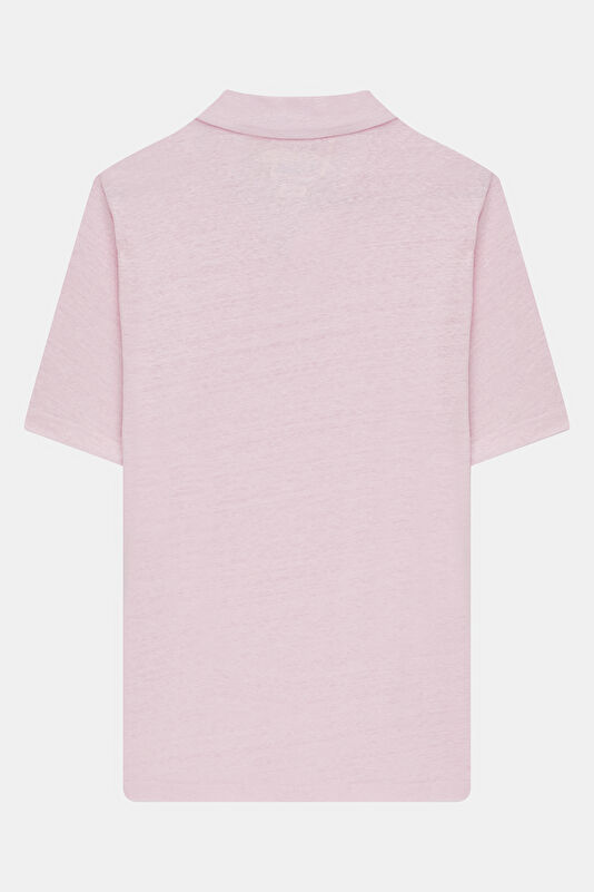 Men's Relaxed Fit Pink Crew Neck T-Shirt 2