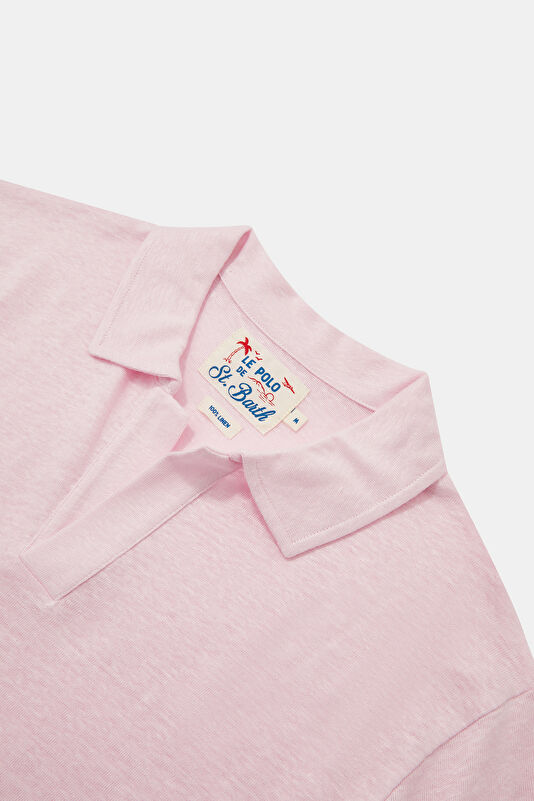 Men's Relaxed Fit Pink Crew Neck T-Shirt 3