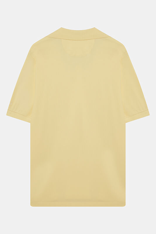 Relax Kalıp Sarı Polo Yaka Erkek T-Shirt 2