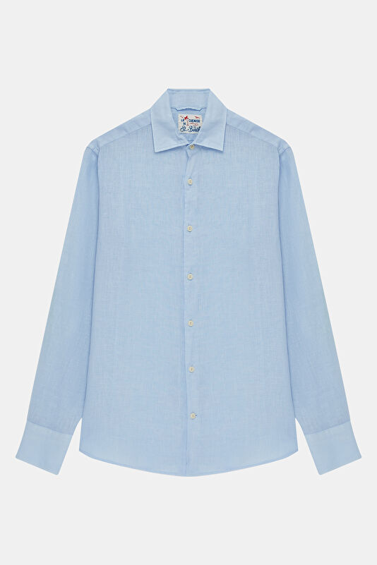 Men's Relaxed Fit Blue Shirt