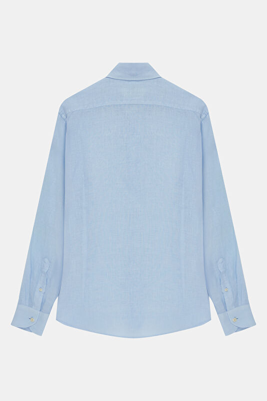 Men's Relaxed Fit Blue Shirt 2