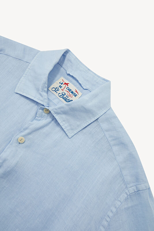 Men's Relaxed Fit Blue Shirt 3