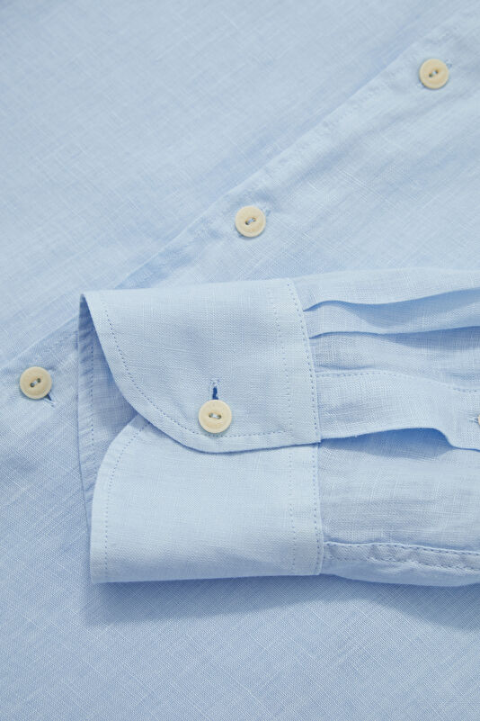 Men's Relaxed Fit Blue Shirt 4