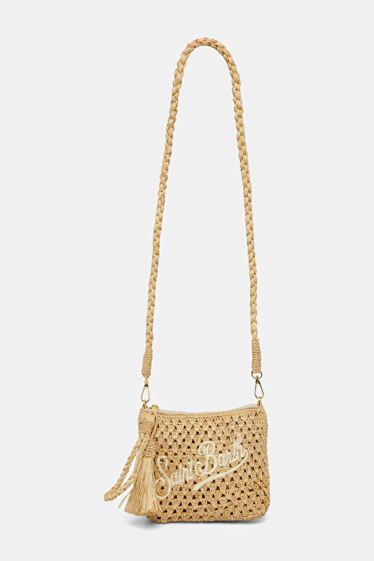 Raffia Pouch Çok Renkli Çanta