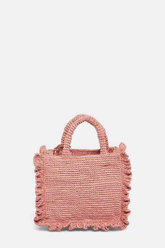 Raffia Volant Mini Çok Renkli Çanta 4