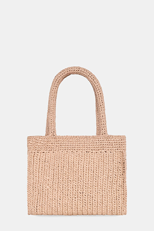 Maris Mini Bej Rafya Çanta 2