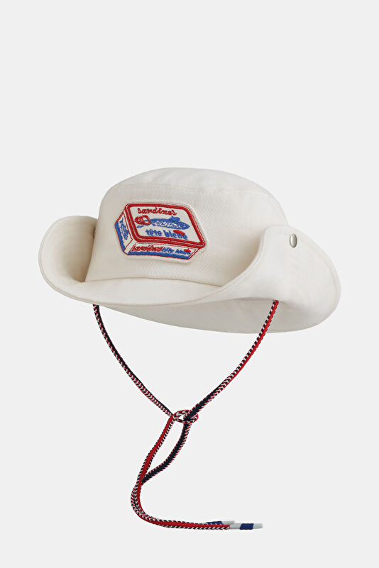 Remy Sardine-Patch Safari White Hat