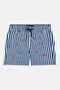 Navy Blue-Ecru