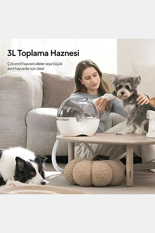 5 Başlıklı 3 Litre Kapasiteli Kedi & Köpek Tıraş Makinesi S1 PRO 3