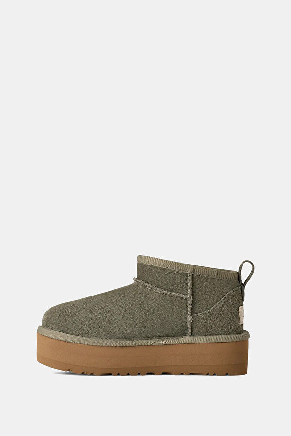 Classic Ultra Mini Platform Khaki Kids' Boots 3