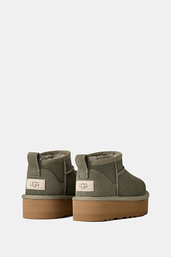 Classic Ultra Mini Platform Khaki Kids' Boots 4