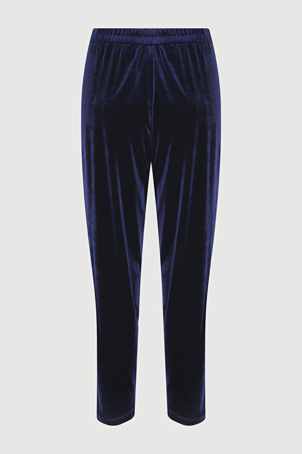 Lacivert Dar Paça Pantolon 5