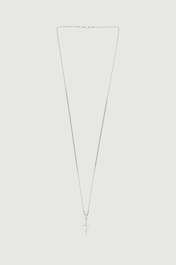 Silver-Colored Sword Necklace