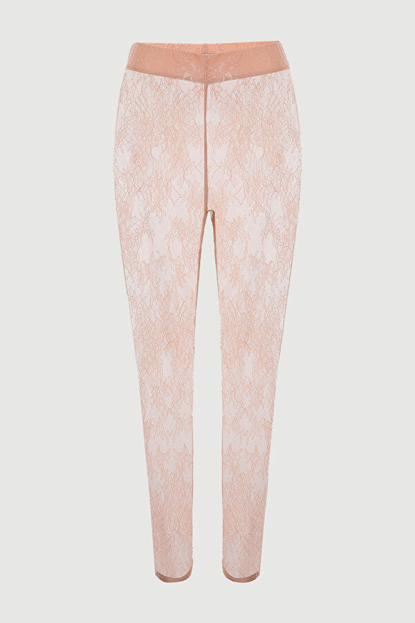 Dar Kalıp Pudra Skinny Pantolon