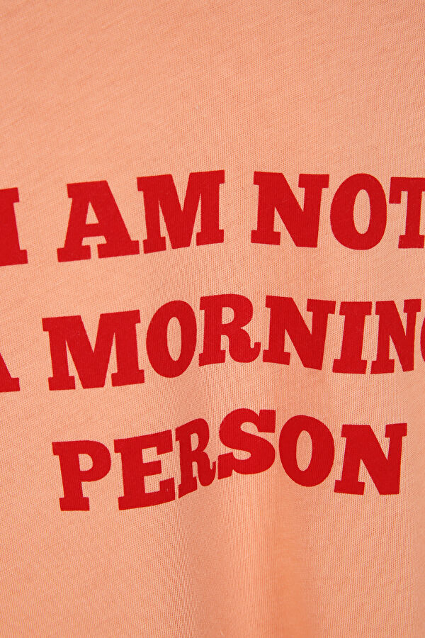 Morning Person Çocuk T-Shirt Bej 3