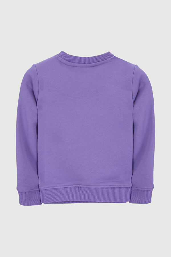 Earth Çocuk Sweatshirt Lila 2