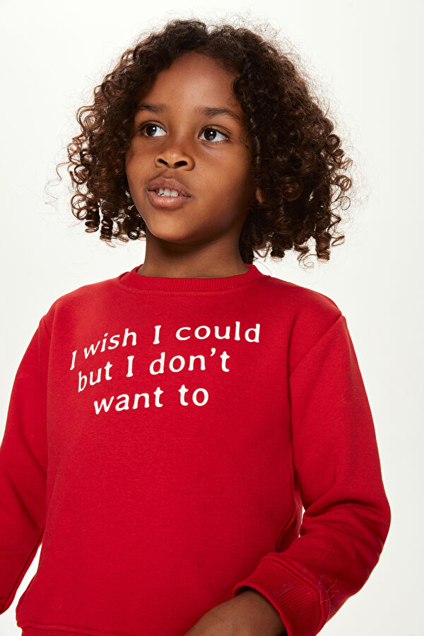 Wish Çocuk Sweatshirt Kırmızı 2