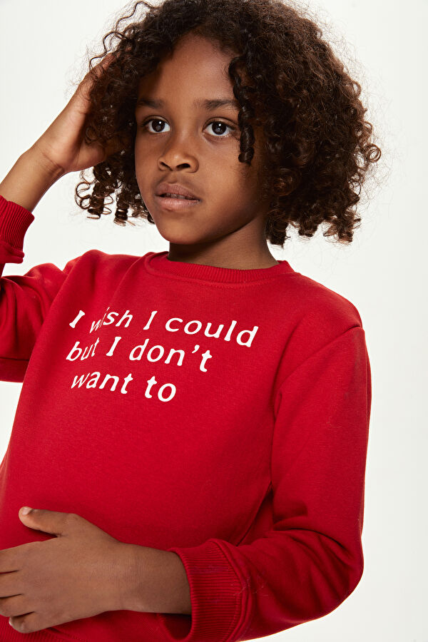 Wish Çocuk Sweatshirt Kırmızı 3