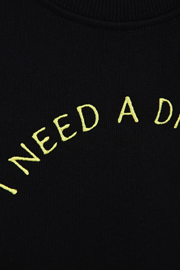 Drink Çocuk Sweatshirt Siyah 3