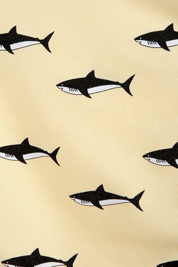 Shark Çocuk Sweatshirt Sarı 3