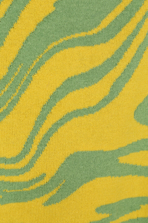 Wave Knit Yellow Askılı Triko 5